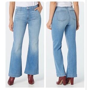 Jen7 by 7 for All Mankind La Quinta Tailorless High-Rise Flared Trouser Jeans